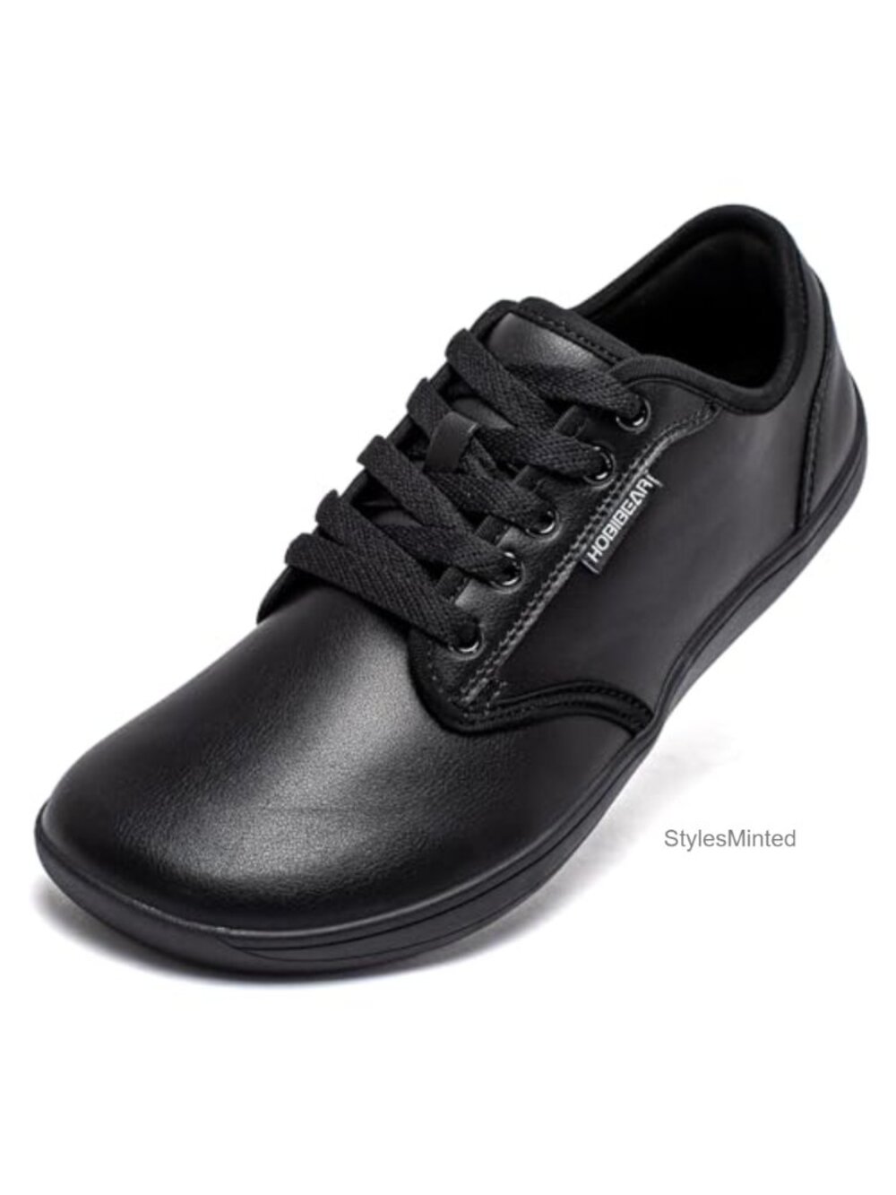 Unisex Wide Toe Box Barefoot Minimalist Zero Drop Lace-Up Athletic Sneakers